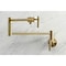 Kingston Brass KS4107ML Wall Mount Pot Filler, Brushed Brass KS4107ML - alternate 4